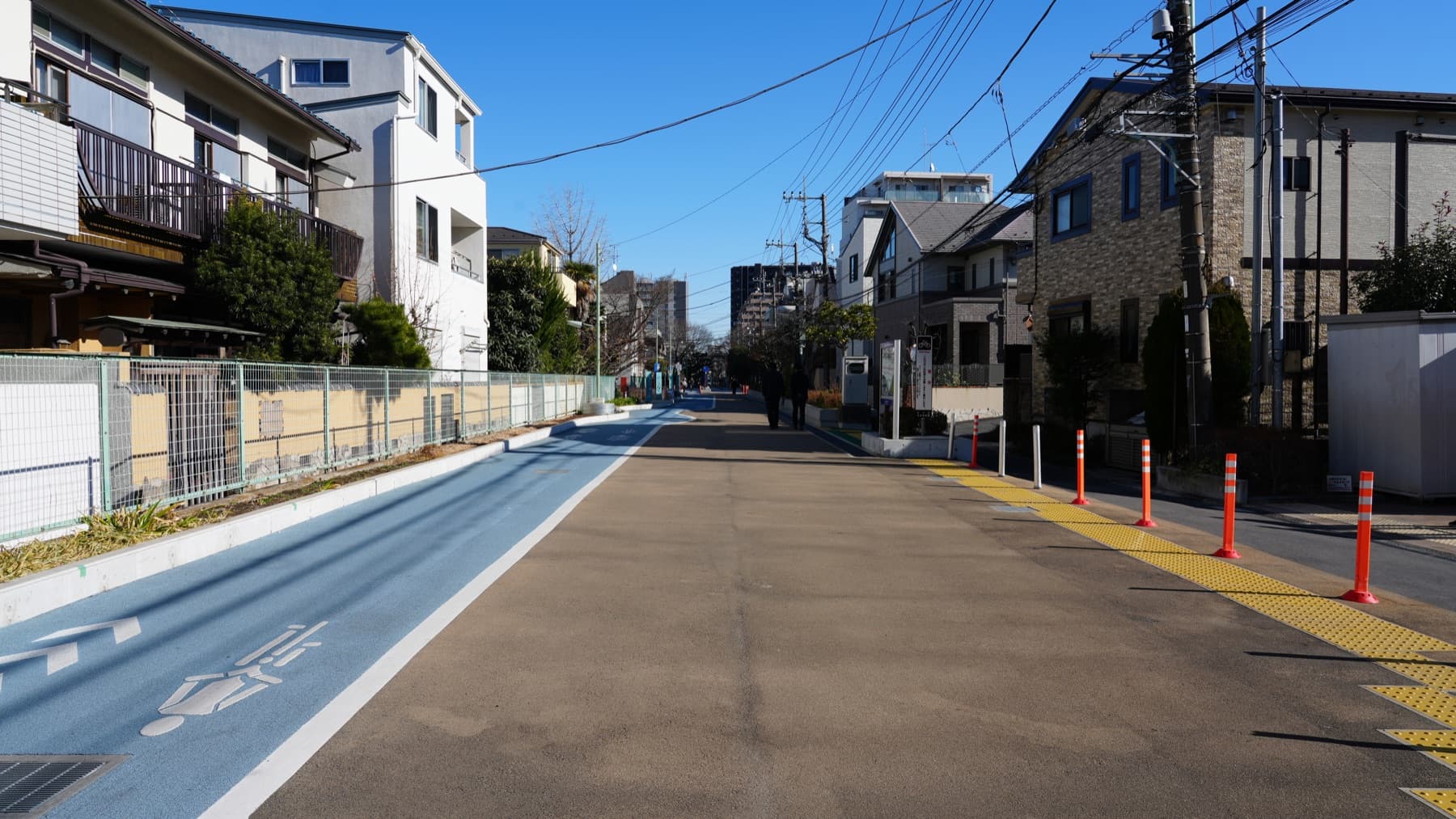 品川区の住宅街の道